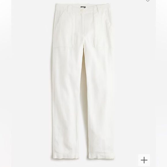 J.Crew Seaside cargo pant in linen-TENCEL™ lyocell blend - Picture 1 of 5